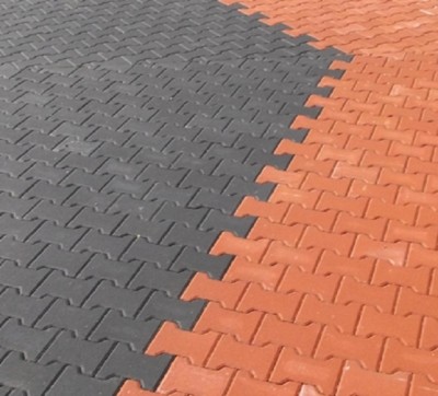 BETONPFLASTERFORM - PLATTE - ZIEGEL - INEINANDERGREIFENDE PFLASTER GARTENFORM BODENFLIESE 