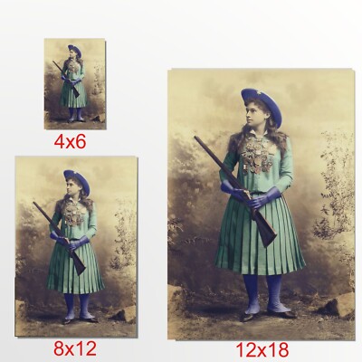 Vintage Annie Oakley Western Sharp Shooter Cowgirl Vintage Color