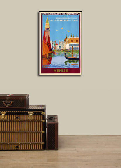 Poster Di Viaggio Vintage Del Lido Di Venezia, Italia - Foto 10