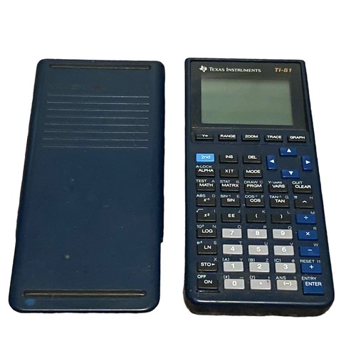 Texas Instruments TI-81 Graphing Calculator w/Cover Sleeve Tested And ...