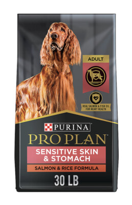 Purina Pro Plan Sensitive Skin & Stomach Adult Dry Dog Food Salmon & Rice 30lb.
