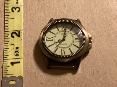 CCE Unsex Watch Green Face Black Easy Reader Numerical Number - New Battery -Run