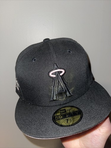 Los Angeles Angels 2010 MLB All Star Game New Era Fitted Hat Black Pink 7 1 2 EBay