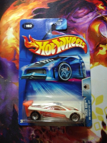 Hot Wheels Track Aces White Prototype 12 Car #192 With 5-Spoke Wheels - 5SP Series - View #7