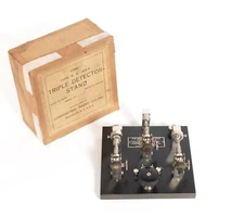 Mint-In-Box 1917 Lowenstein SE-183 Triple Crystal Detector For Marconi Era Radio