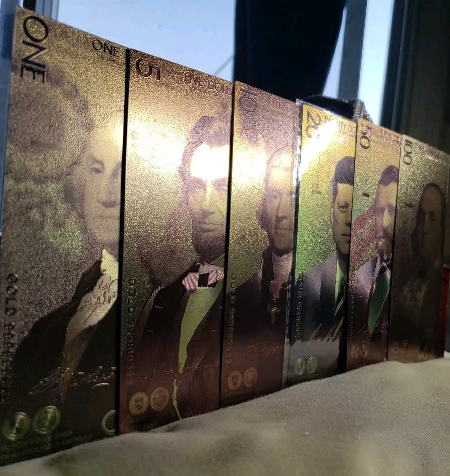 Gold FOIL NEW AMERICAN CURRENCY STANDARD COMPLETE SET