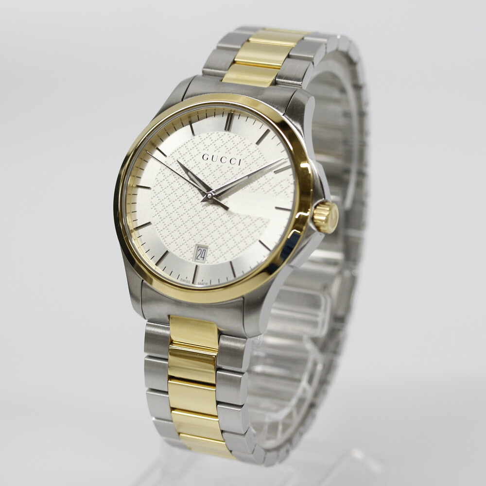 GUCCI G-TIMELESS YA126450 Analog Quartz Sapphire Crystal Silver