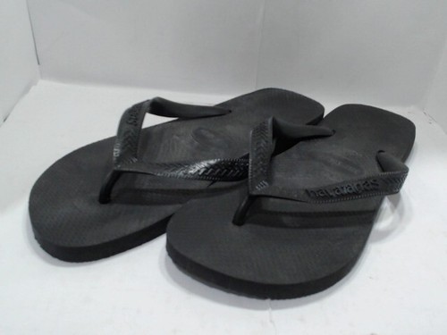 UsedVeryGood_Havaianas Men's Top Flip Flop Sandal, Black, 9-10 M US_Black_Sz9-10 - Picture 2 of 5