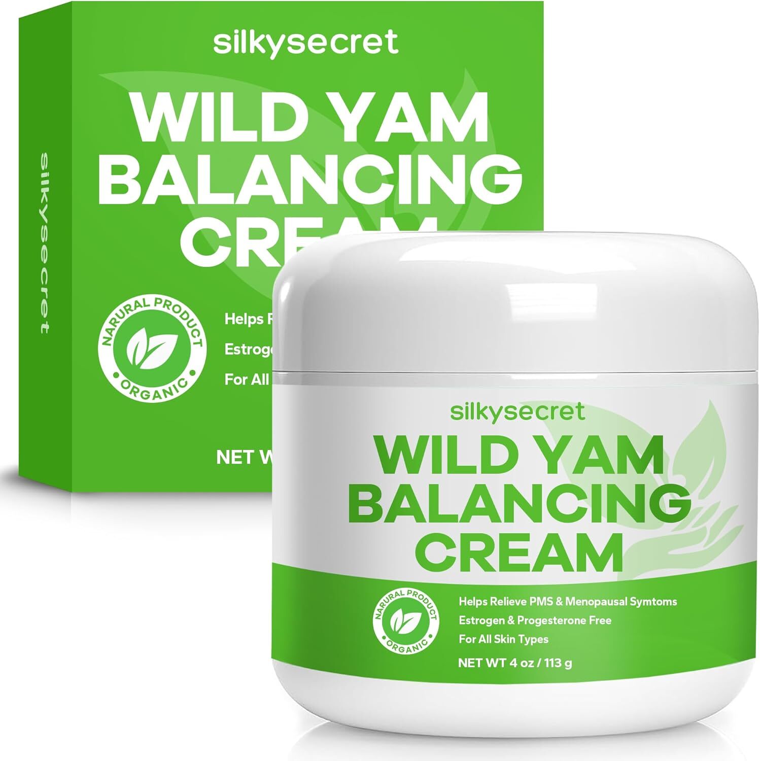 Organic Wild Yam Cream for Hormone Balance (4 oz), Root Cream, Wild...