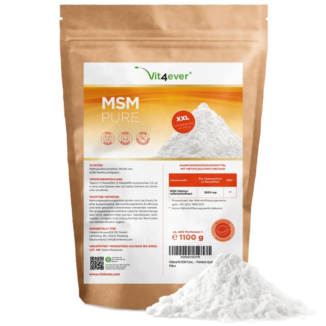 2x MSM = 2200g / 2 2 kg polvere - 99 9% metilsulfonilmetano cristallino vegano 2x MSM = 2200g / 2 2 kg polvere - 99 9% metilsulfonilmetano cristallino vegano