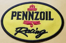 Embroidered Pennzoil Racing Patch approx 2.75x4"