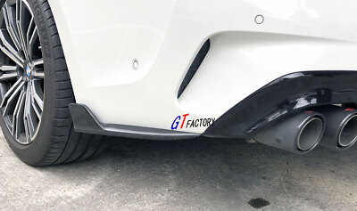 2 PCS DPS STYLE CARBON REAR BUMPER APRON SPOILER FOR BMW G20 M SPORT ONLY