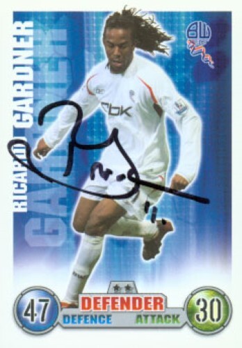 Ricardo Gardner - Bolton - Signed Trading Card - COA - (34421) - Picture 1 of 1