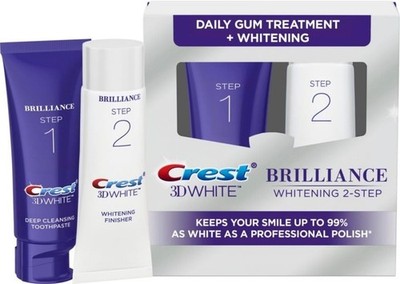 Crest 3D White Brilliance 2 Step Kit, 6.3 Ounce (Pack of 1), Daily