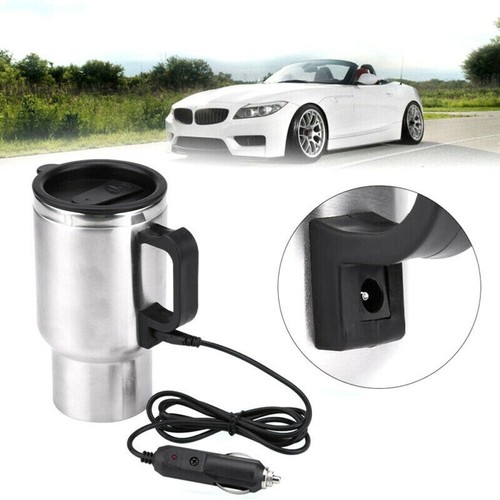 750 Ml 12 V Voiture En Acier Inoxydable Allume-cigare Chauffage Bouilloire Tasse Électrique Voyage Thermos Voiture Chauffage Tasse pour Eau Chaude, Café, Thé