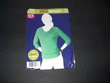 Simplicity Sew Simple Pattern 1523 Misses' Knit Top  6 ~ 16  Uncut
