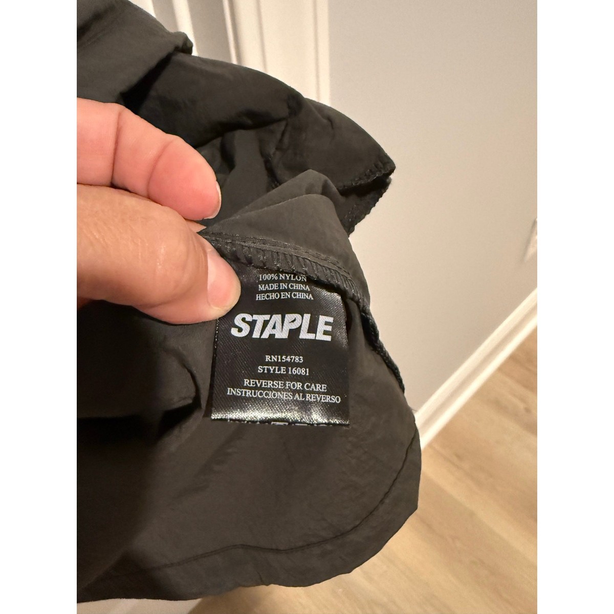 Staple Pigeon STPL Men’s L Olive Green Half Zip Windbreaker Anorak NWT View 6