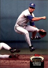 Roberto Alomar 1992 Stadium Club #159 Blue Jays FREE SHIPPING AutographDen
