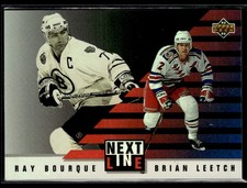 1993-94 Upper Deck #NL4 Ray Bourque / Brian Leetch Next in Line Card 1001F