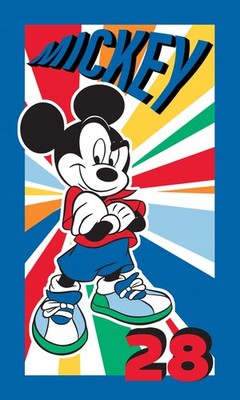 MICKEY MOUSE Kinderhandtuch, klein, 30 x 50 cm