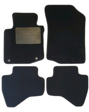 Fußmatten Set Autoteppiche für Peugeot 107 von 2005 bis 2009, schwarz (1...