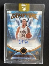 Jaylon Tyson 2025-26 Topps Three 3 Gametime Orange Auto /25 #GT-JT