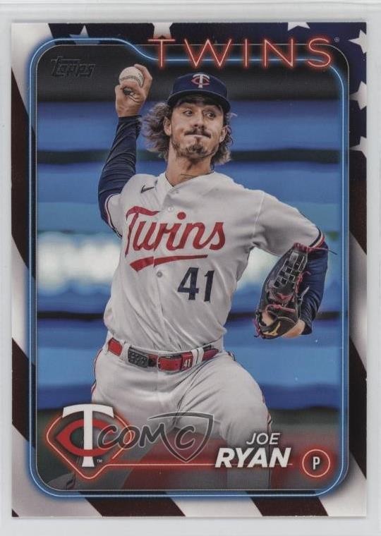 2024 Topps Series 1 Independence Day /76 Joe Ryan #175 1q0o