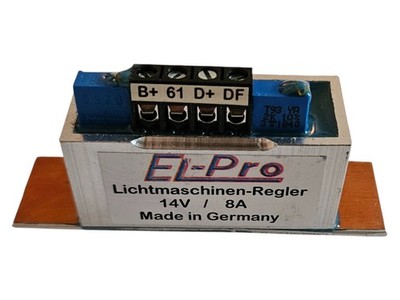 LIchtmaschinenregler ElPro 14V/8A für Gleichstrom Lichtmaschinen