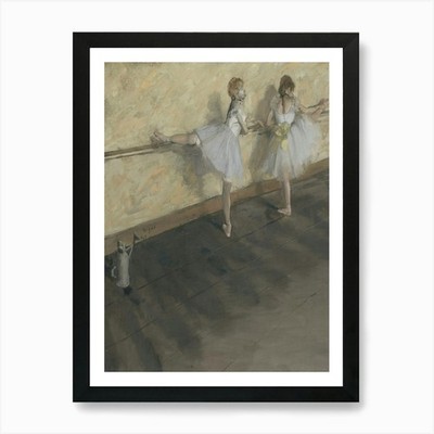 Zwei Tänzer an der Bar 1 Kunstdruck gerahmt Wandbild Poster Leinwanddruck Bild