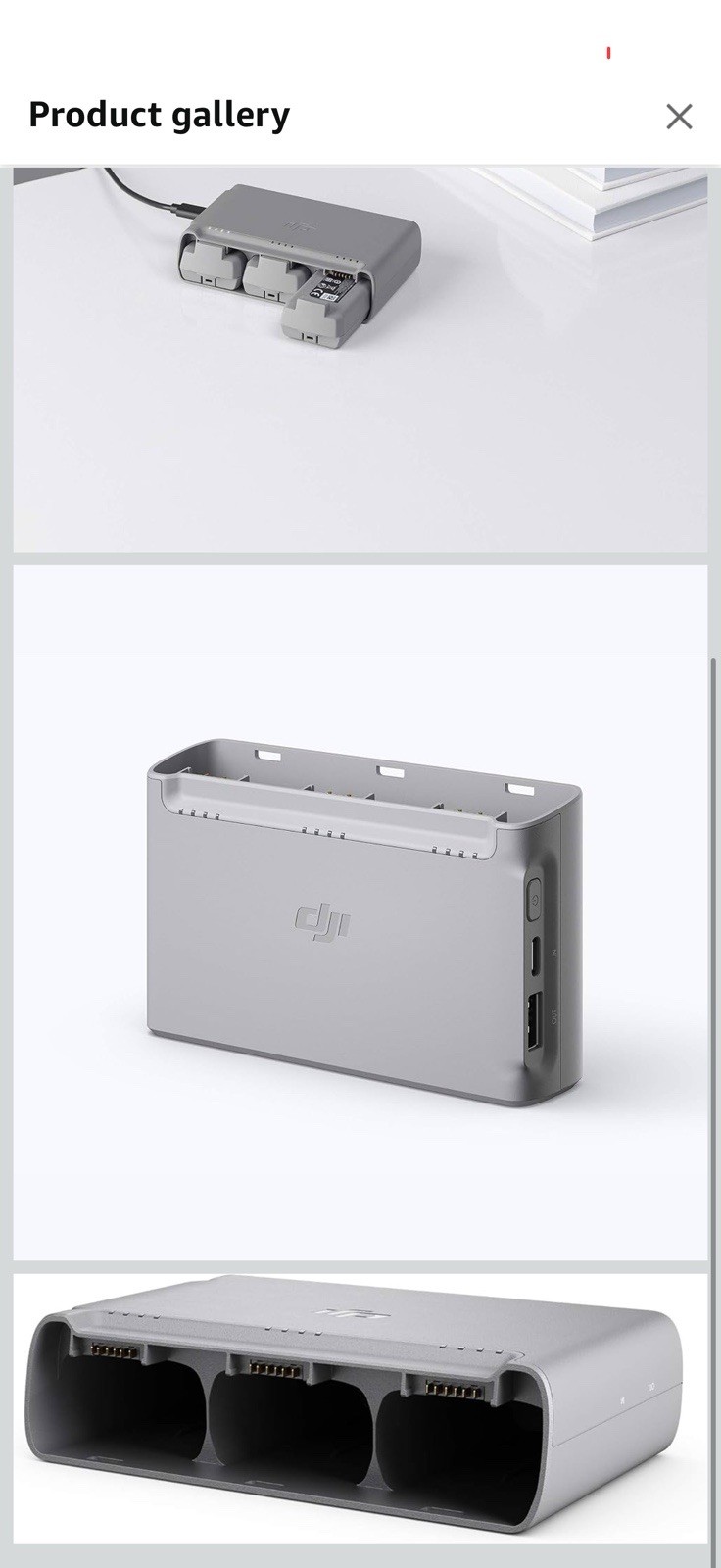 DJI 3-Battery Two-Way QC and USB PD Fast Charging Hub with Intelligent LED