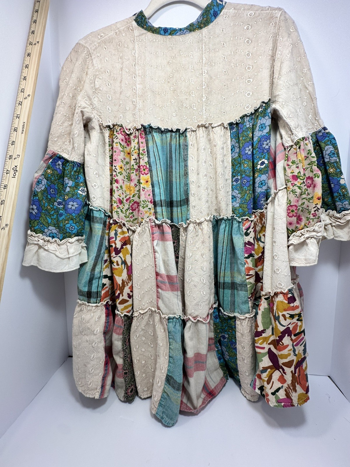 Young Threads s-small patchwork shirt Boho-Chic m… - image 5