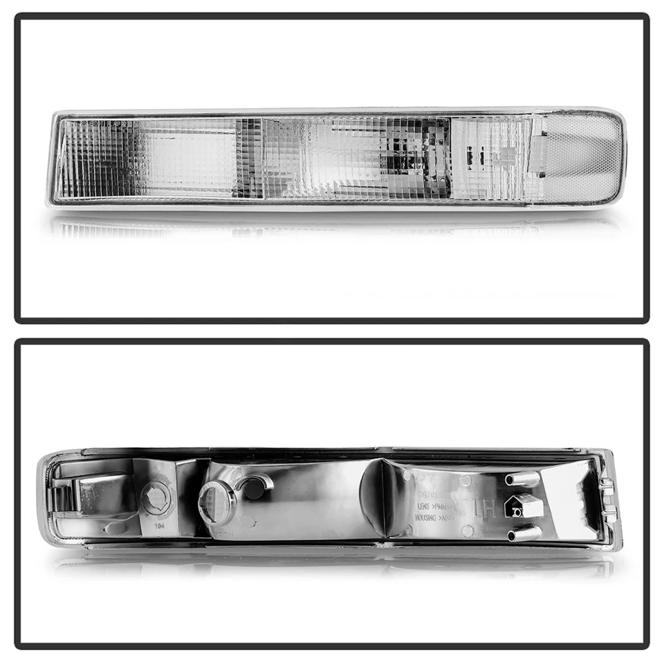 Faros cromados con luces de señalización de parachoques para Chevy Express/GMC Savana 2003-2025 Foto 4 de 4