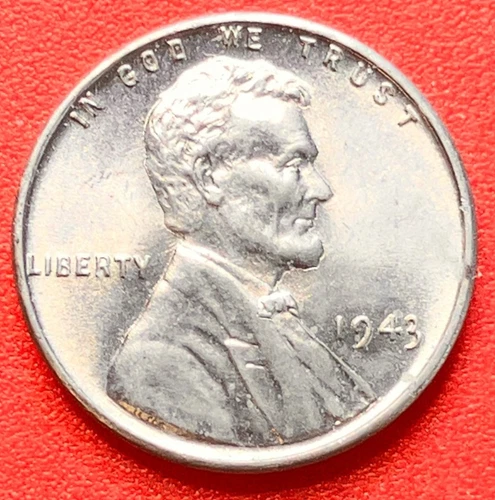 1943-P Lincoln Wheat Cent Penny GEM BU From an Original Bank Roll