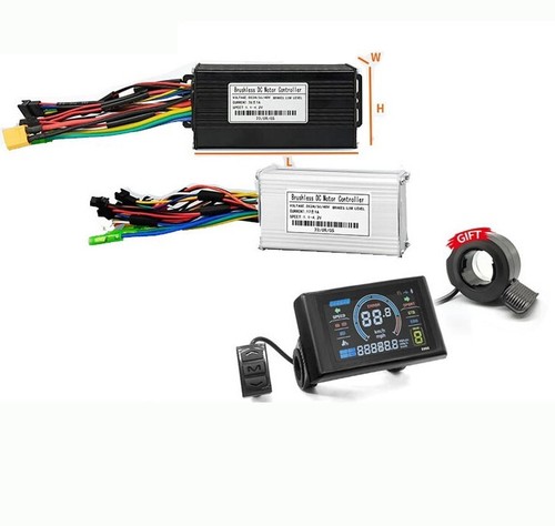 Regolatore Sinusoidale Per Ebike 36V-48V 30A + Display LCD S966 E Acceleratore A Pollice