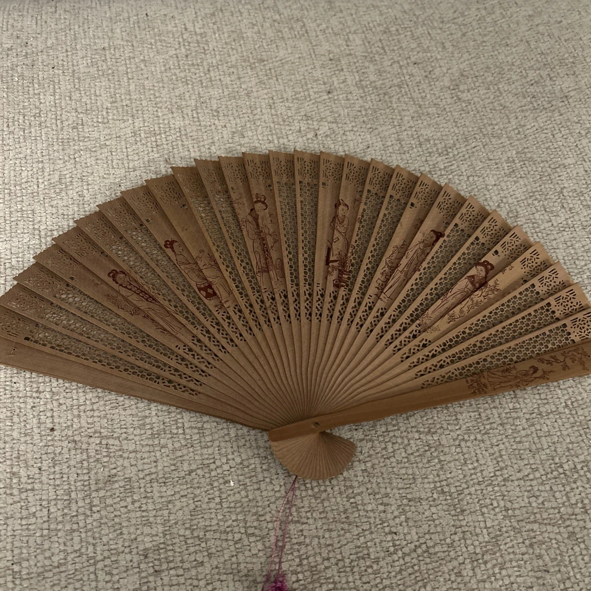 檀香风扇老式手工风扇| eBay