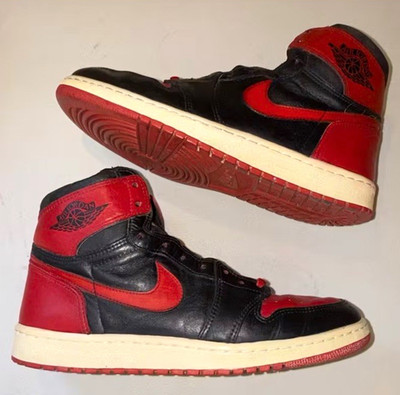 Jordan 1 OG Bred Black Red 1985 Size 11.5 HOLY GRAIL Vintage COLLECTIBLE