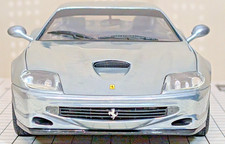 Hot Wheels Ferrari 550 Maranello 1/18 Diecast Chrome Silver Millennium Edition