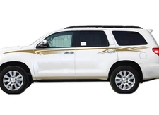 For Toyota Sequoia Graphics Waist Line Car Sticker Kit Side Skirt Stripe Decals