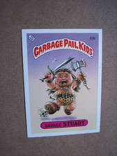 1985 Garbage Pail Kids series 1 UK mini Savage Stuart #33b GPK os1 NM or better