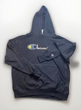 Champion Hoodie Reverse Weave Stitched Logo Pullover Heavyweight Mens Size L