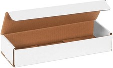100 - 12x4x2 White Corrugated Shipping Packing Box Boxes Mailers