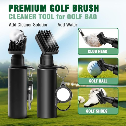 Golf Club Cleaner Brush Kit, Golf Groove Scrubber with 1PACK GOLF CLEANER - Picture 4 of 7