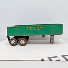 Vintage Dunwell Toys Clifton New Jersey Steel Carrier Pressed Steel Truck 1950s