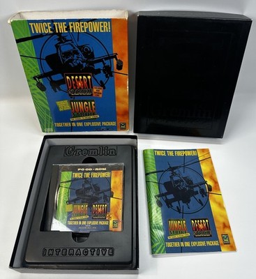 Desert Strike Return To The Gulf & Jungle Strike PC CD-ROM Big Box Spiel 1996
