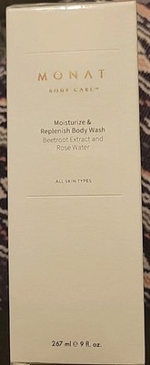Monat Moisturize & Replenish Body Wash Beetroot Extract and Rose Water 9oz