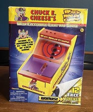CHUCK E CHEESE TABLE TOP ALLEY ROLLER ARCADE GAME LIGHTS UP SOUND RARE TOY
