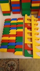 Vintage  Lego Duplo Bricks 569 Pieces, Size Details In Description Read