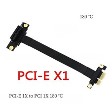 PCI-E 3.0 Extension Cable 1X to 1X Extension Cable Full Speed Stable 180 C /90 C