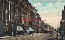 Canada, Ontario, London, Richmond Street, City Hall, Trolley,Valentine No 102135