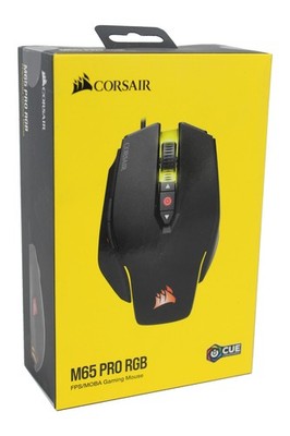 Corsair M65 PRO RGB Optisch Gaming Maus, 12000 DPI, Kabelgebunden, schwarz